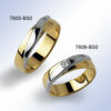 Bicolor trouwringen  7606-B50 / 7605-B50