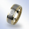 Edelstalen trouwringen & 18K Goud. 7620/S70