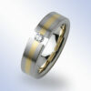 Edelstalen trouwringen & 18K Goud. 7626/S55