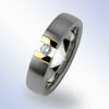 Edelstalen trouwringen & 18K Goud. 7628/S50