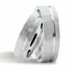 Witgouden trouwringen 8715-W65 / 8716-W55
