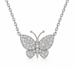 C553DG vlinderhanger- diamanten Ligne Vendôme