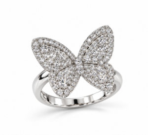 R778DG diamant vlinderring Ligne Vendôme